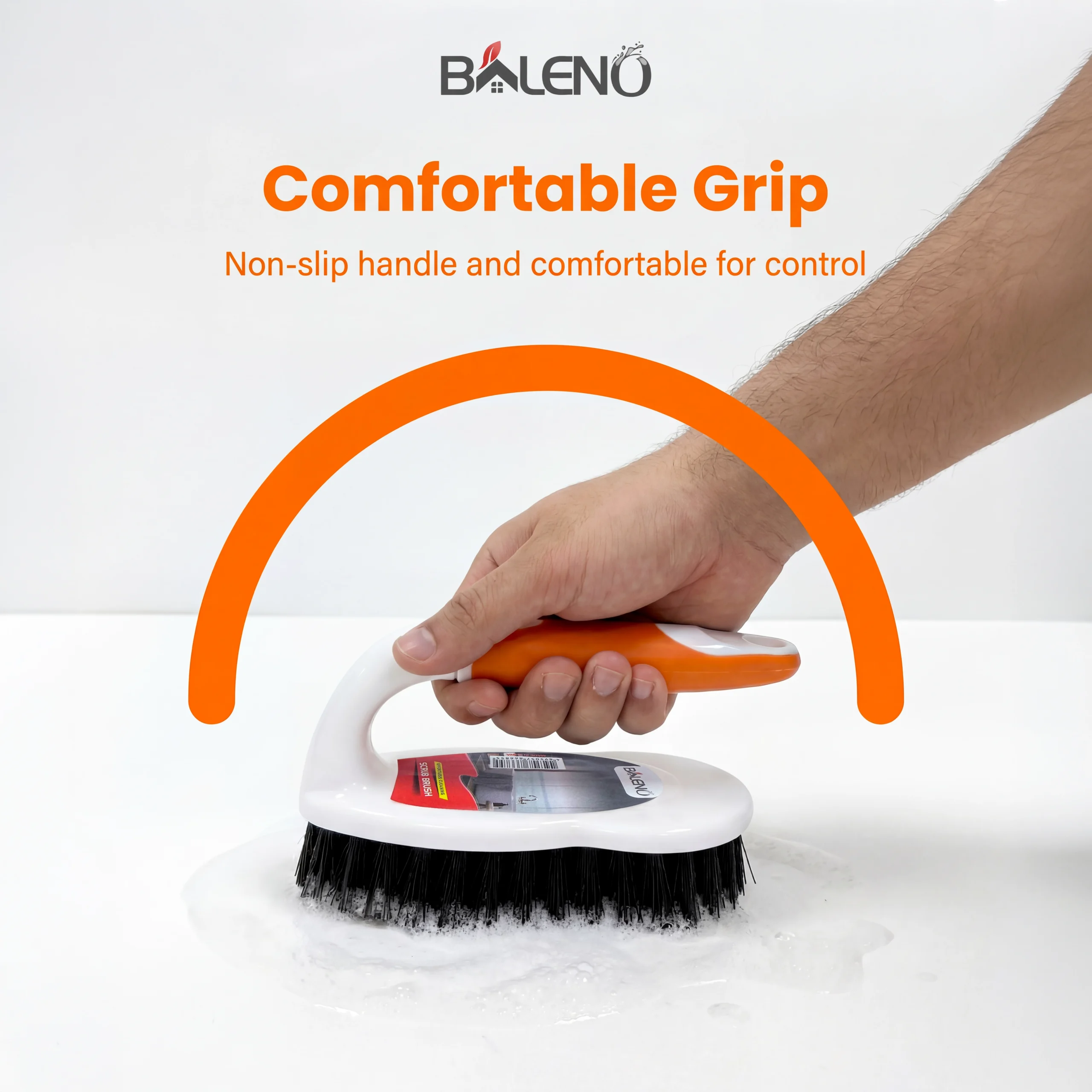 Baleno Scrub Brush orange white Saudi Arabia Baleno Scrub Brush orange white Saudi Arabia