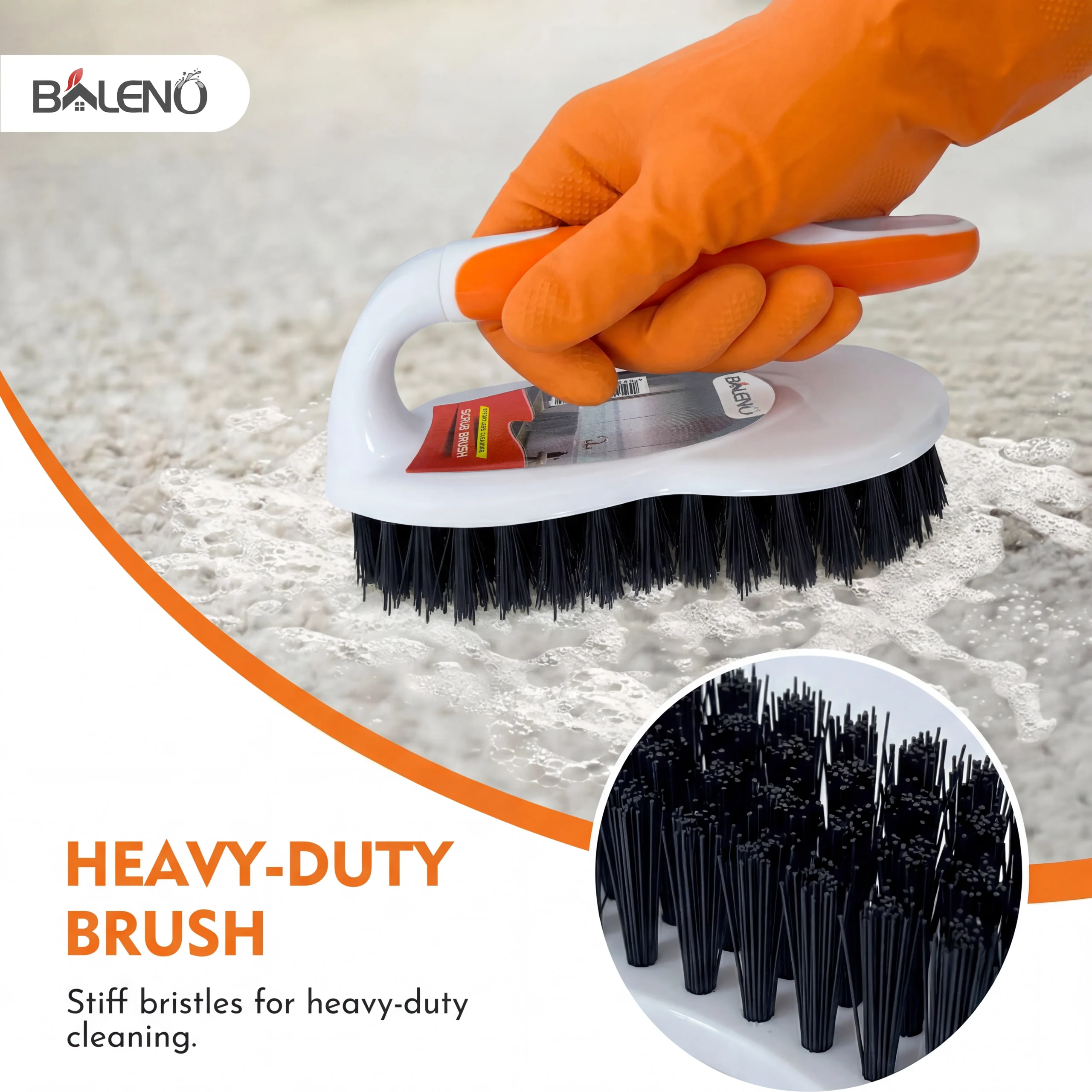 Baleno Scrub Brush orange white Saudi Arabia Baleno Scrub Brush orange white Saudi Arabia