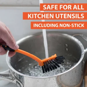 Baleno Kitchen Brush anti-microbial bristles close up