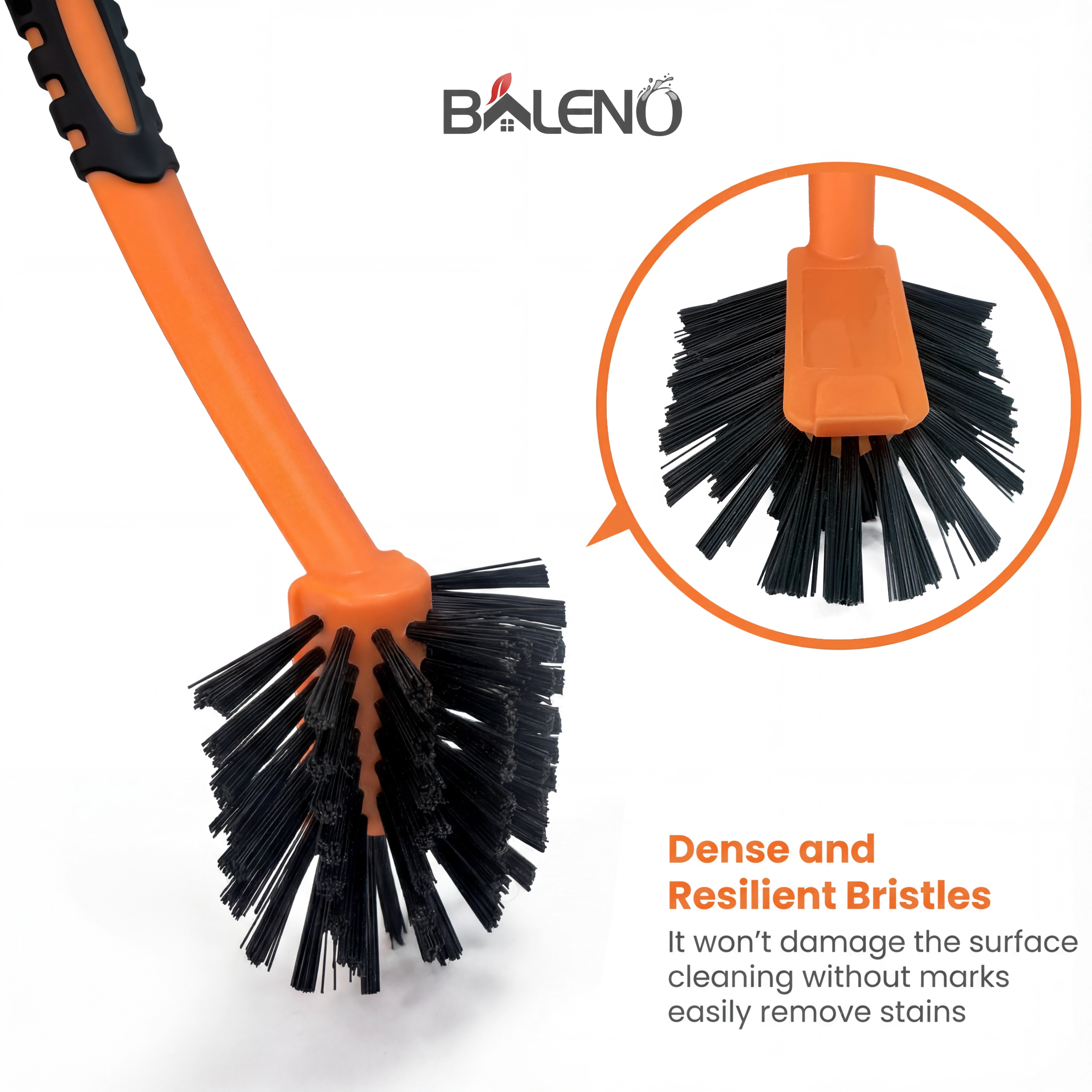 Baleno Kitchen Brush anti-microbial bristles close up