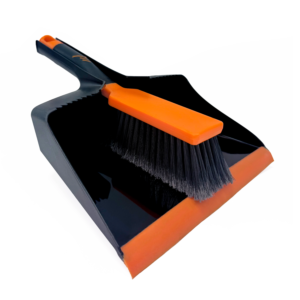 Baleno Dustpan Brush Set orange black saudi