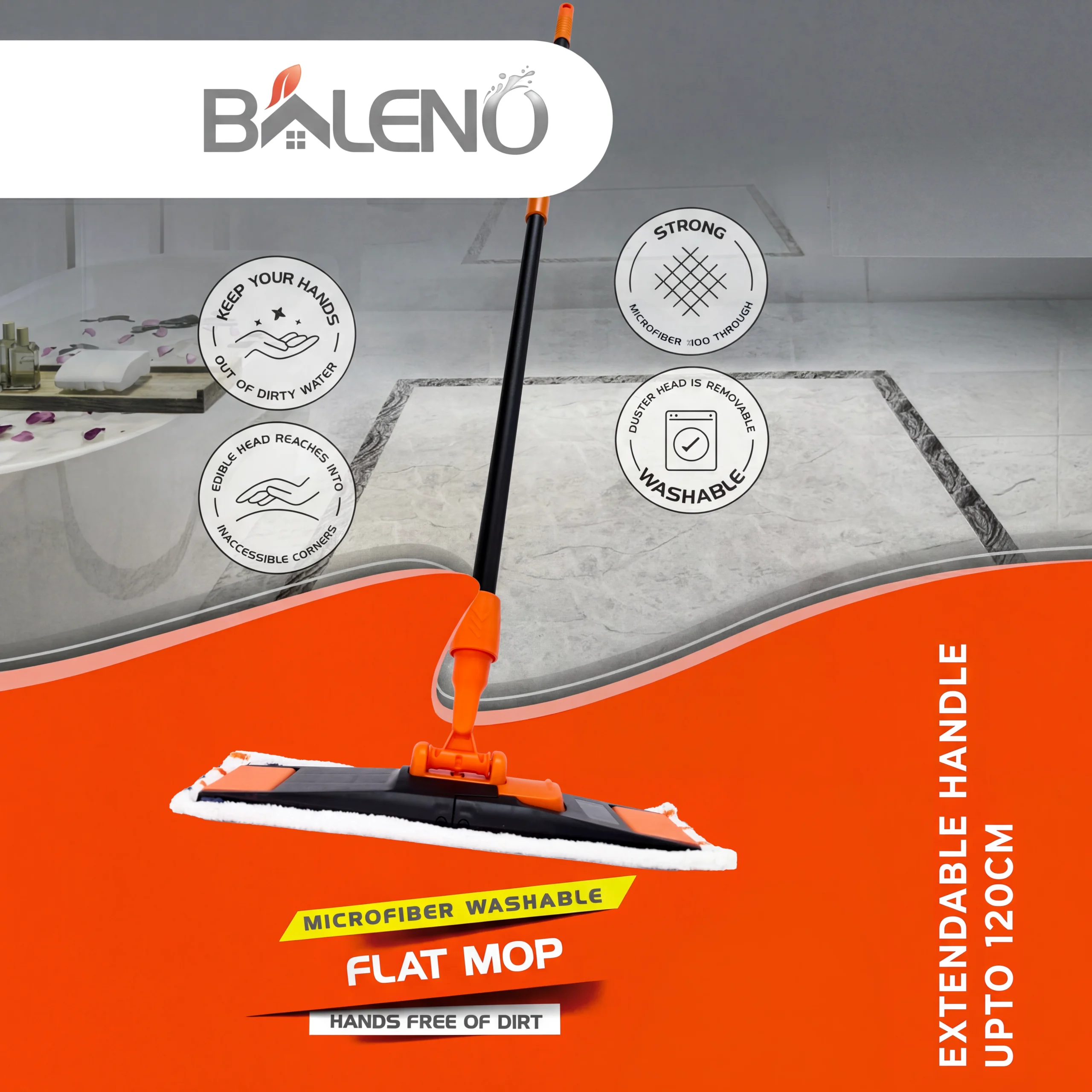 Baleno Flat Mop orange black Saudi Arabia Baleno Flat Mop orange black Saudi Arabia