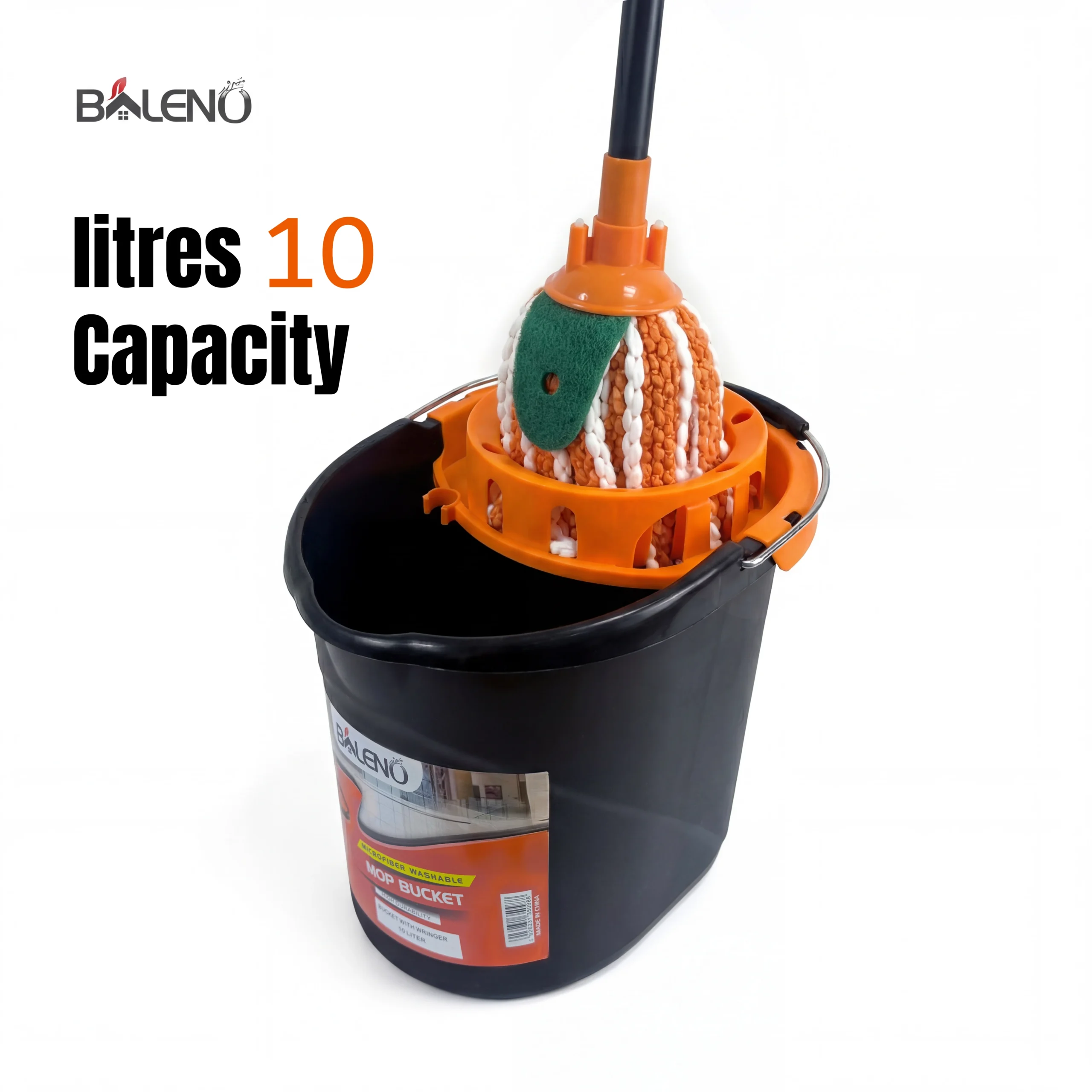 Baleno Mop Bucket 10 liter capacity microfiber mop Baleno Mop Bucket 10 liter capacity microfiber mop