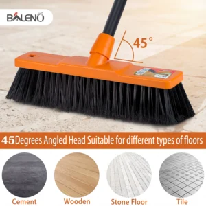 Baleno Outdoor Broom 45 degree angled head floor types