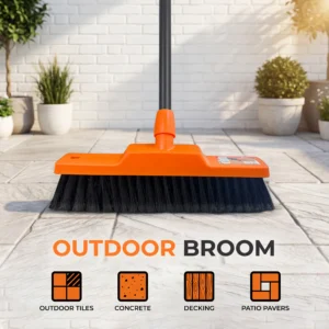 Baleno Outdoor Broom 45 degree angled head floor types