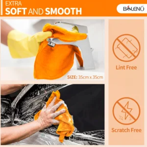 Baleno Microfiber Cloth lint-free scratch-free soft smooth