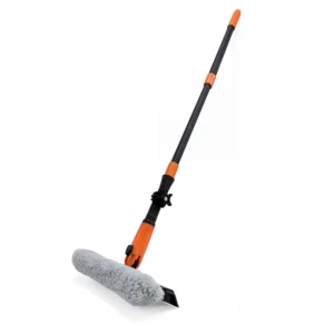 Telescopic window wiper 180 degree rotating head