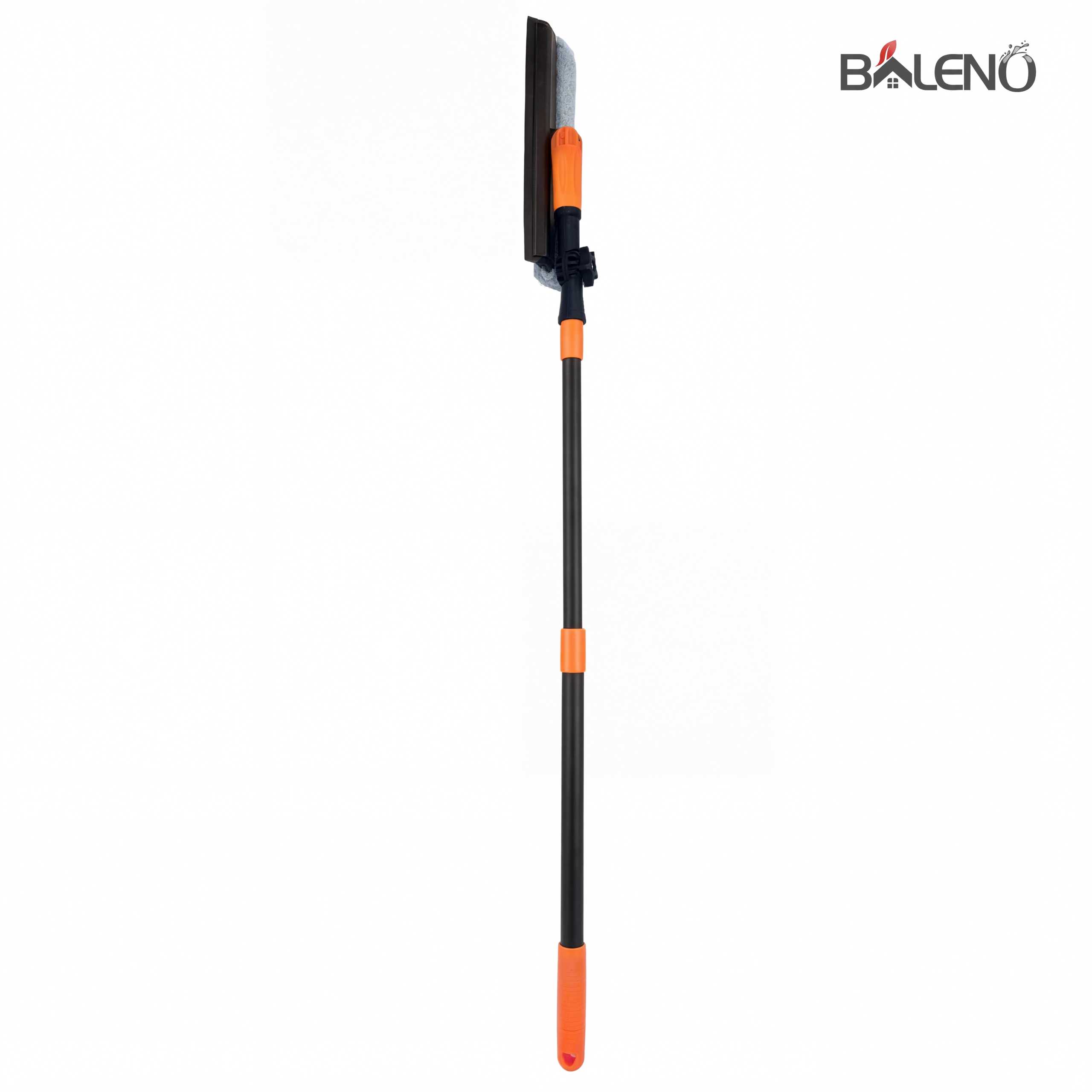 Telescopic window wiper microfiber sponge and rubber squeegee Telescopic window wiper microfiber sponge and rubber squeegee