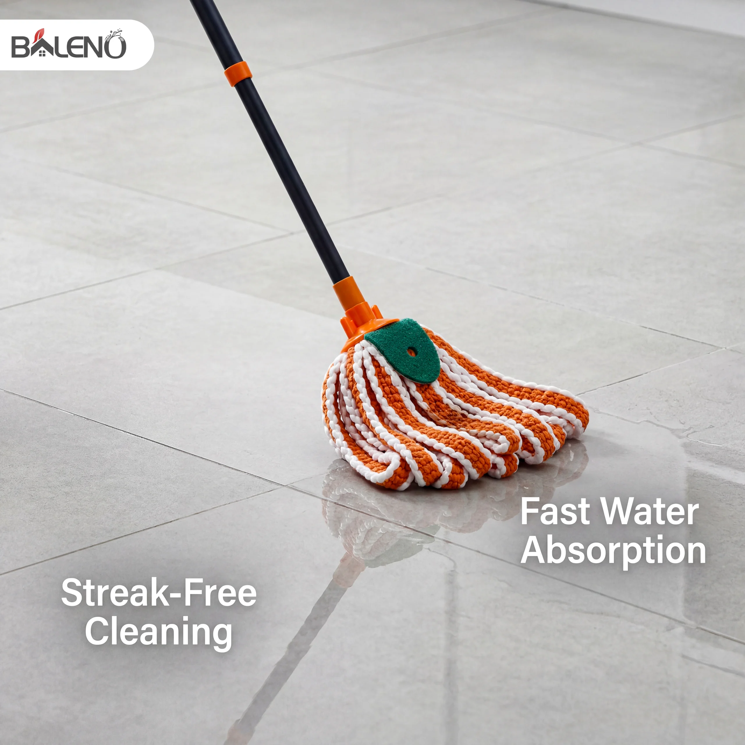 Telescopic string mop streak-free tile cleaning Telescopic string mop streak-free tile cleaning